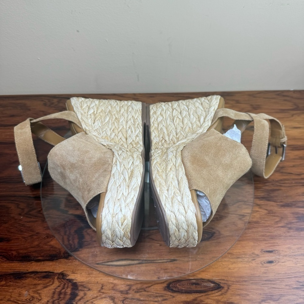 Marc Fisher Nelly Sandals in Medium Natural Suede - Picture 11 of 14